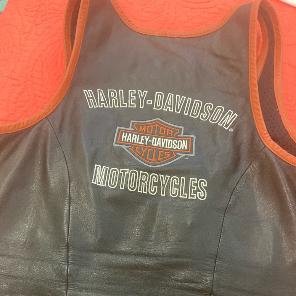 Harley Davidson leather vest